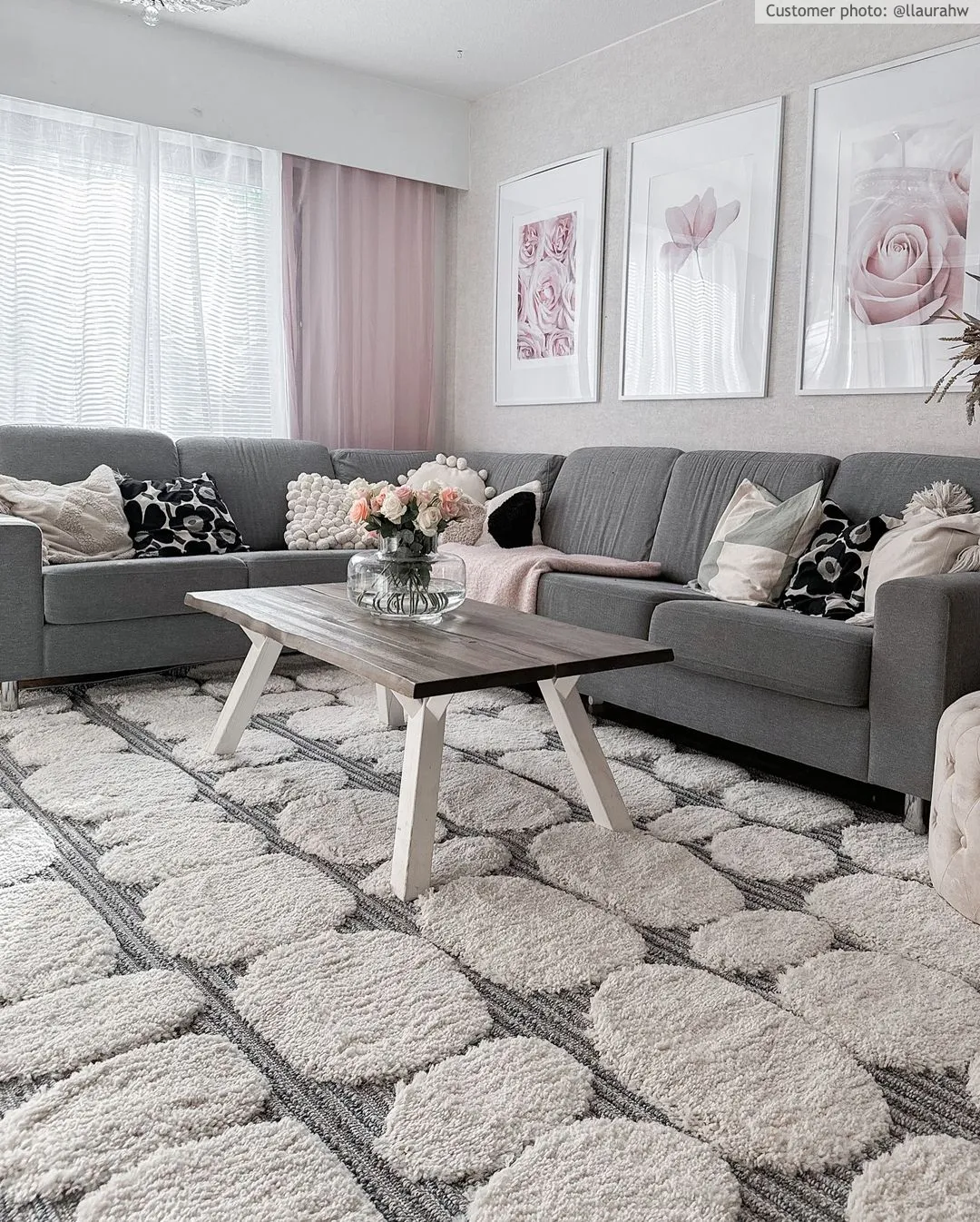 Koberce s dlhým vlasom - Fondi (šedá)