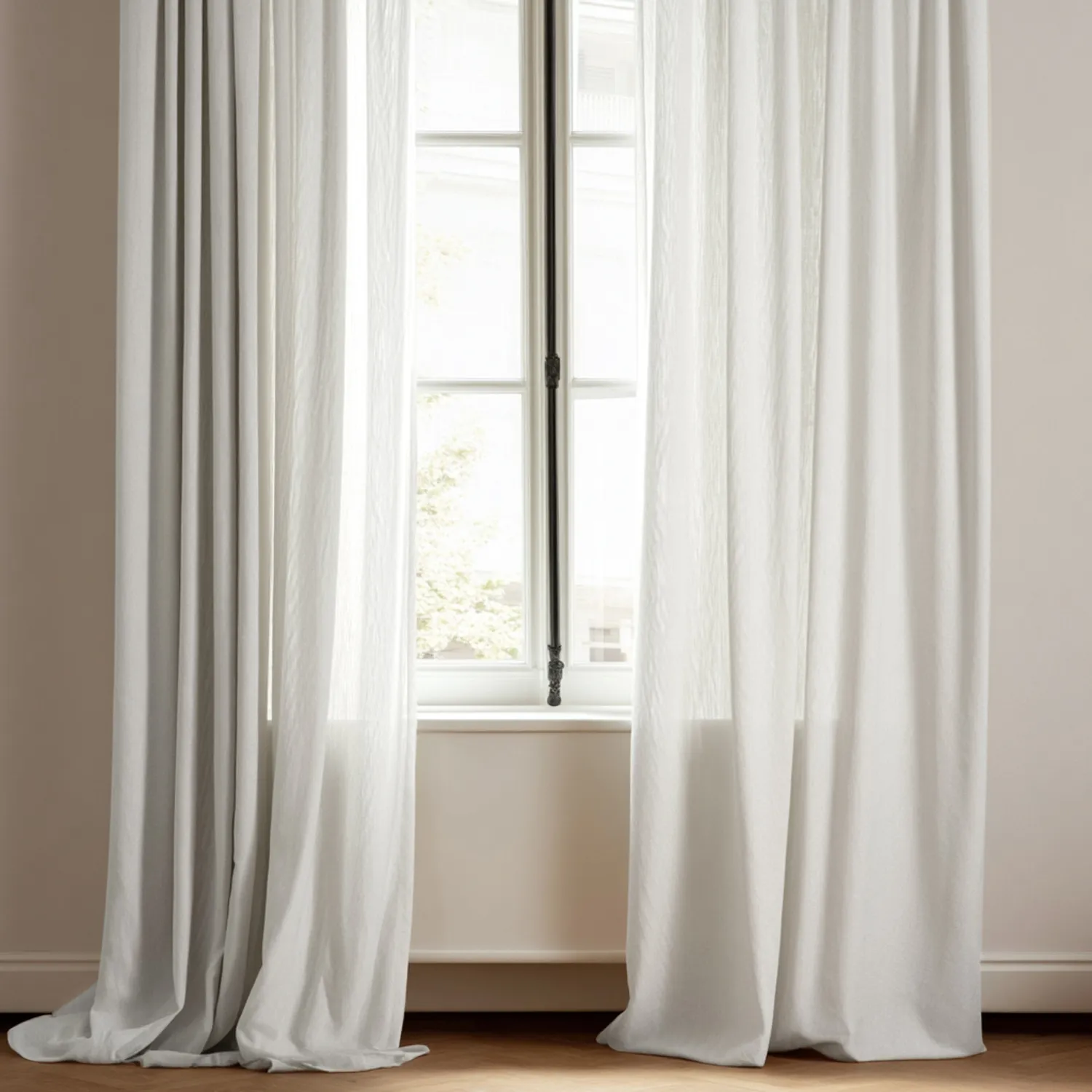 Záclony - Záclona z ľanu Luana (biela)