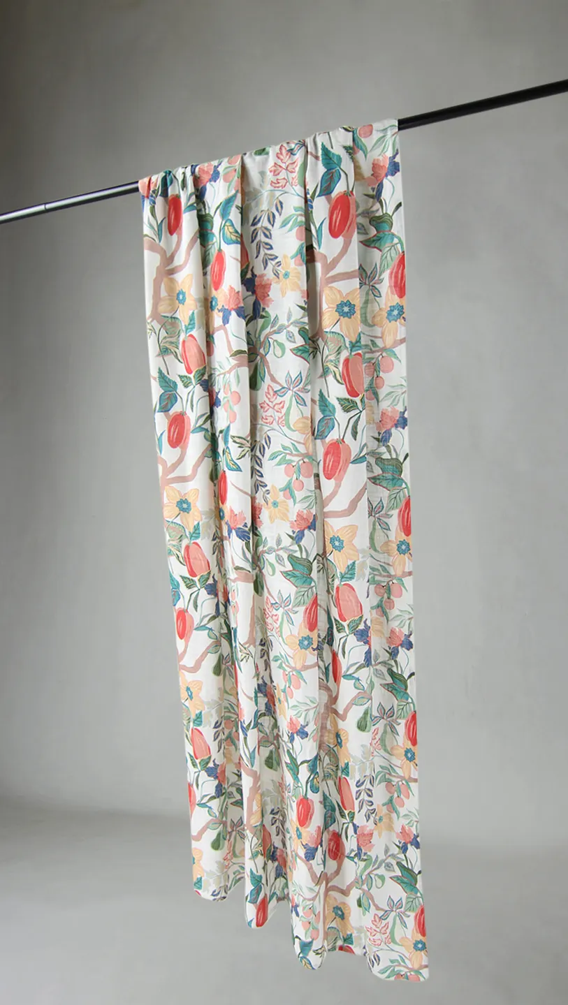 Záclony - Bavlnená záclona - Sofi-Lee (červená)