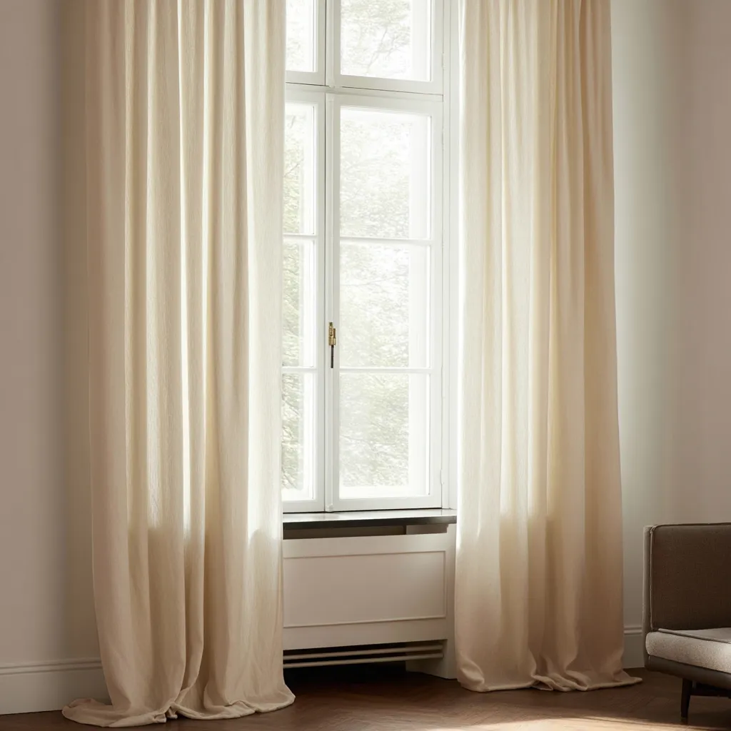 Záclony - Ľanová záclona Andrada (hnedá)