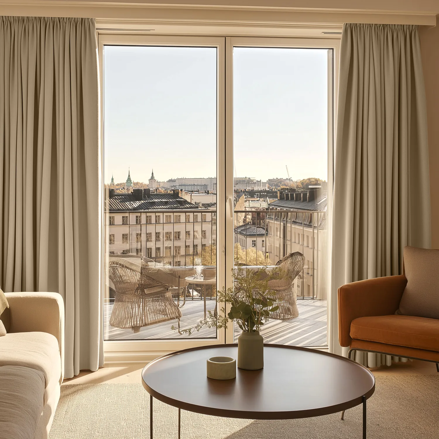 Záclony - Záclona blackout Octavia (béžová)