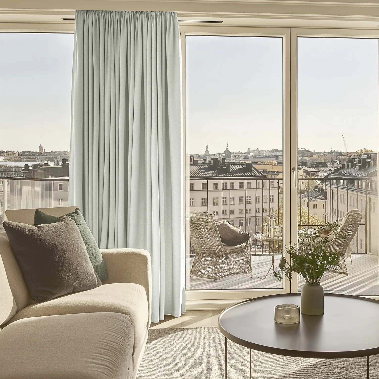 Záclony - Záclona blackout Octavia (svetlo béžová)