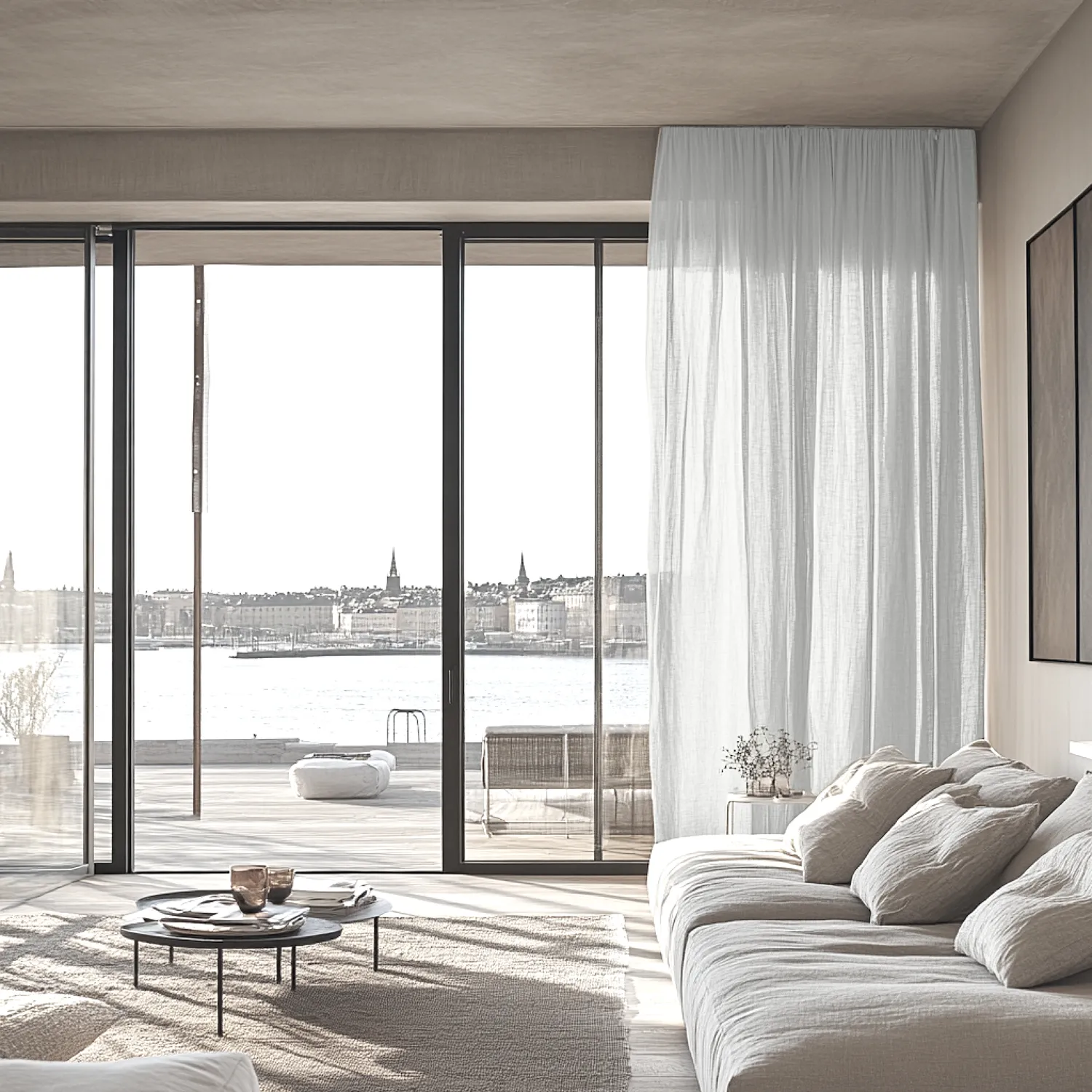 Záclony - Záclona z čipky Hilma (offwhite)