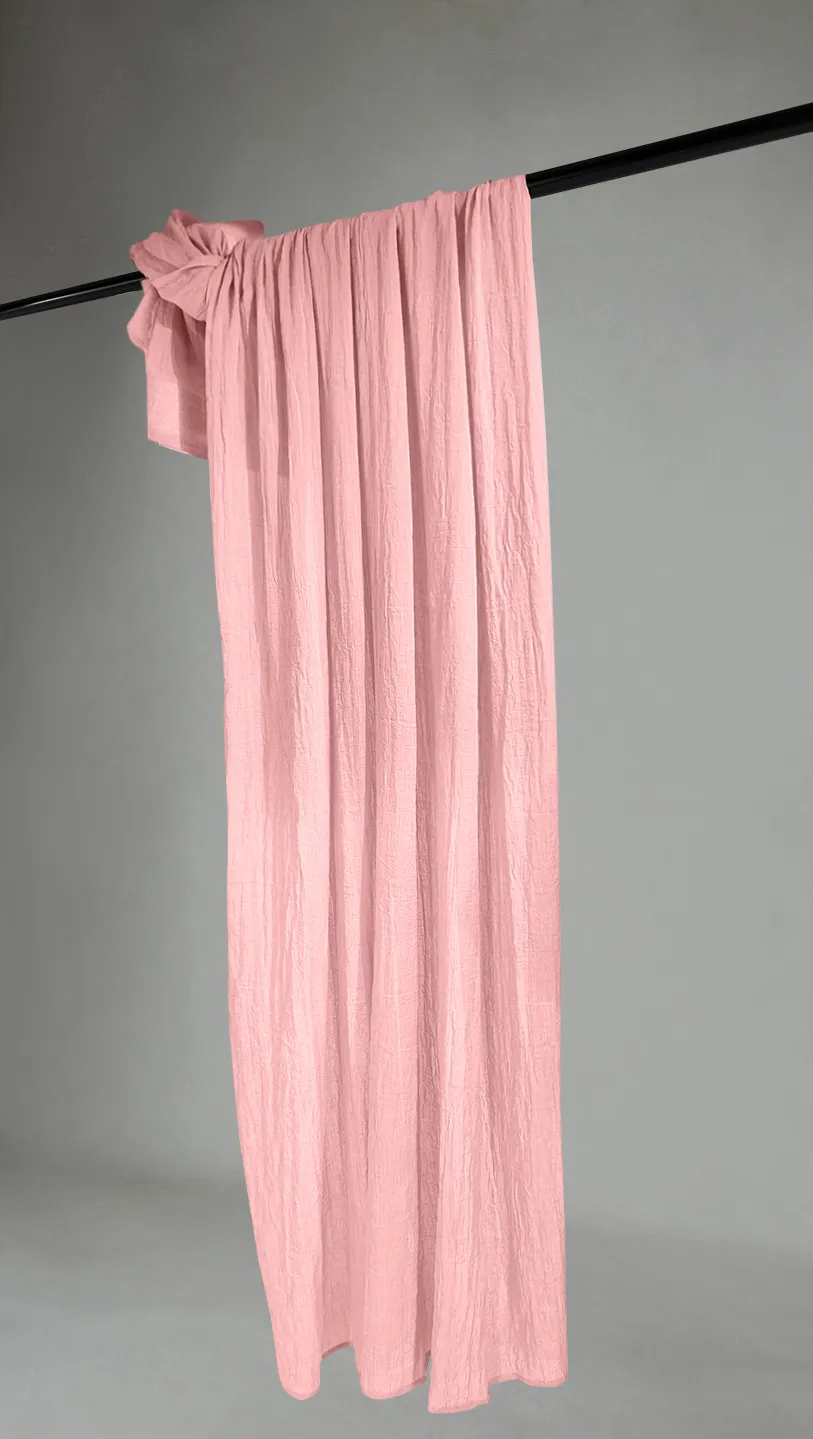 Záclony - Záclona z čipky Hilma (ružová)