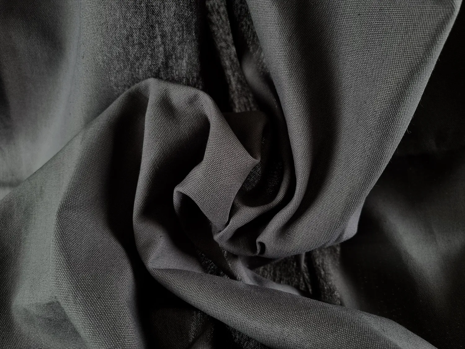 Záclony - Záclona z bavlny Anja (tmavošedá)