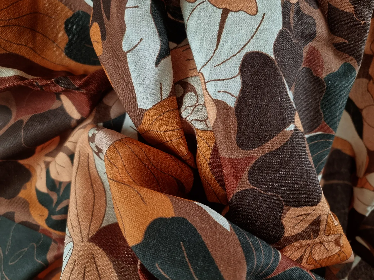 Záclony - Záclona z bavlny Asta (hnedá)