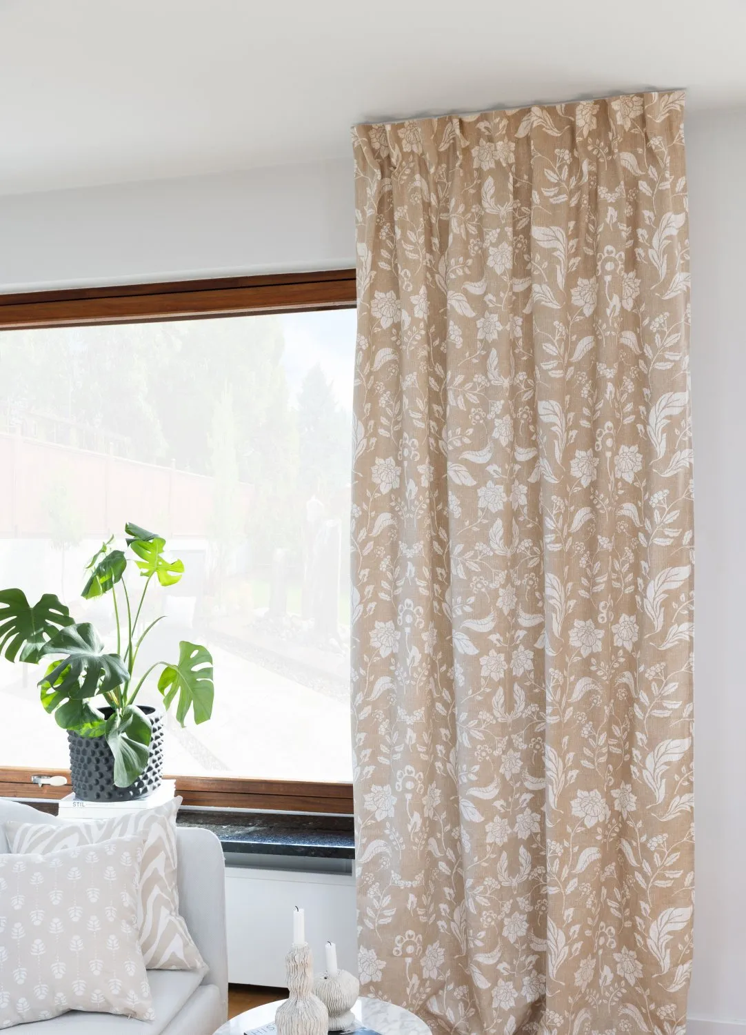 Záclony - Záclona z bavlny Onni (béžová)