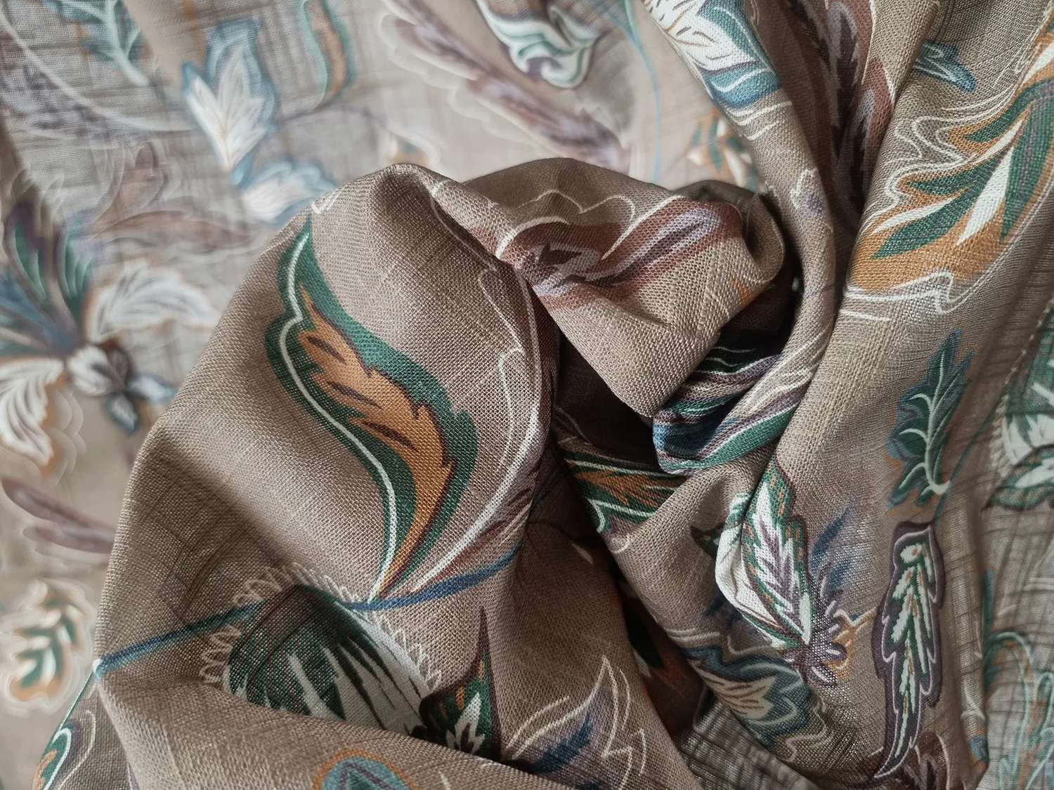 Záclony - Bavlnená záclona - Dagny (hnedá)