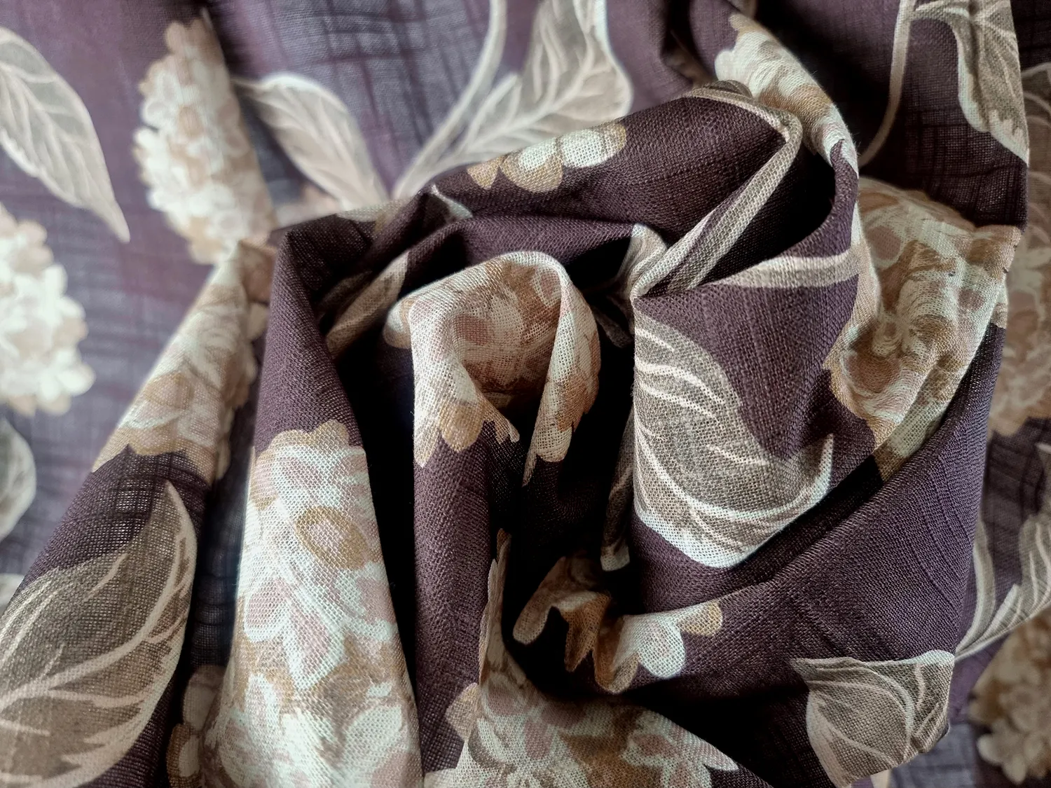 Záclony - Bavlnená záclona - Dorthe (fialová)