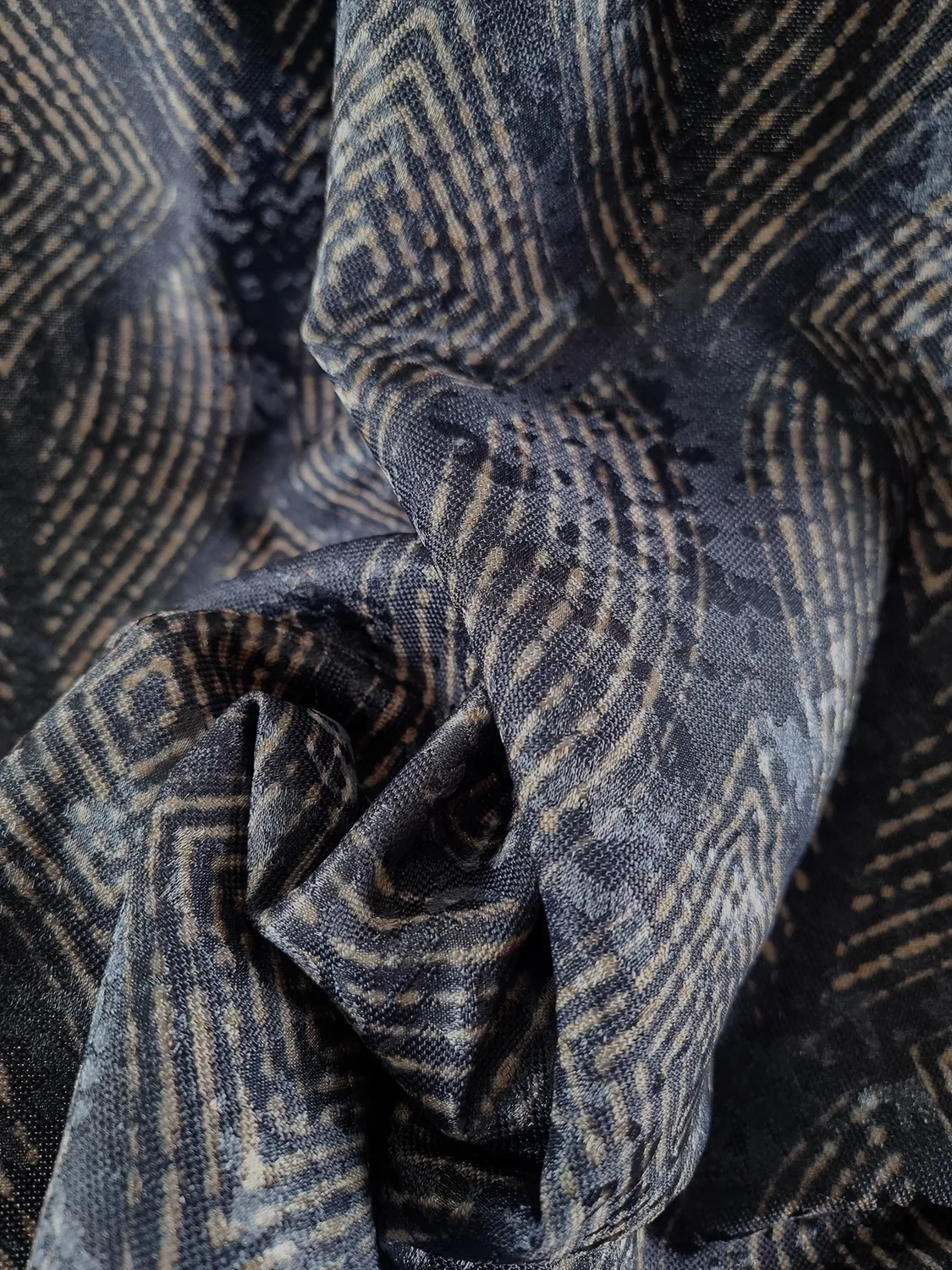 Záclona - Della (modrá)