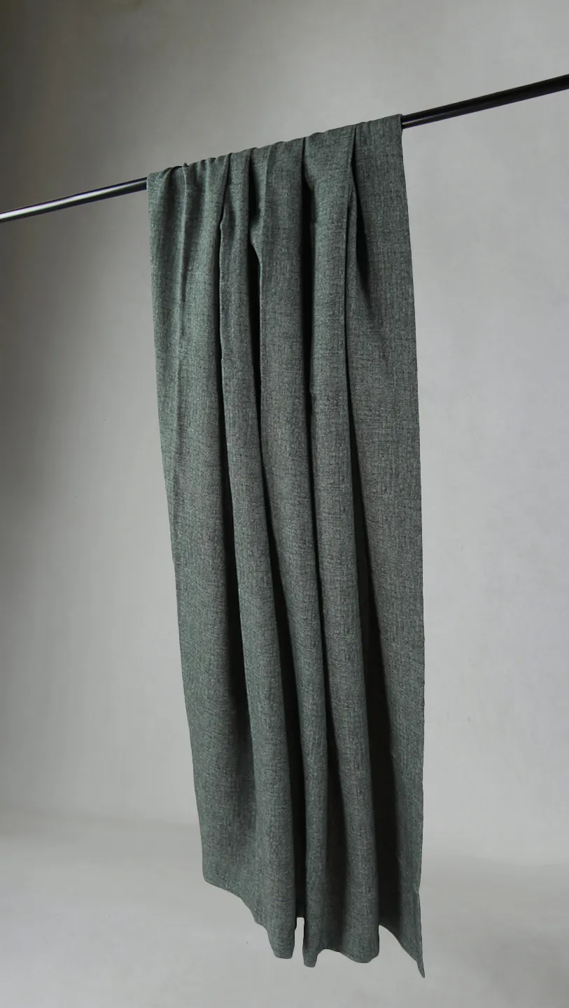 Záclony - Záclona z ľanu Lindiwe (zelená)
