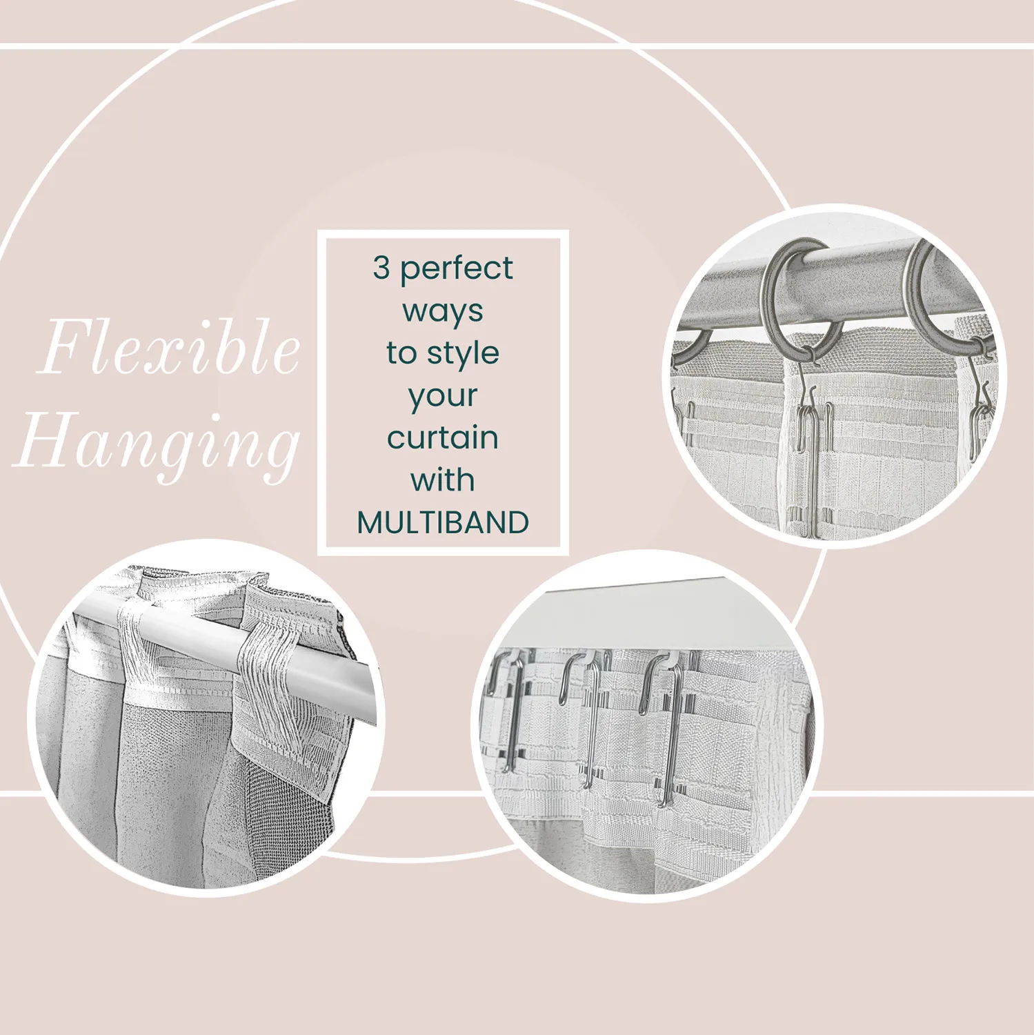 Záclona - Maya (čierna/biela)