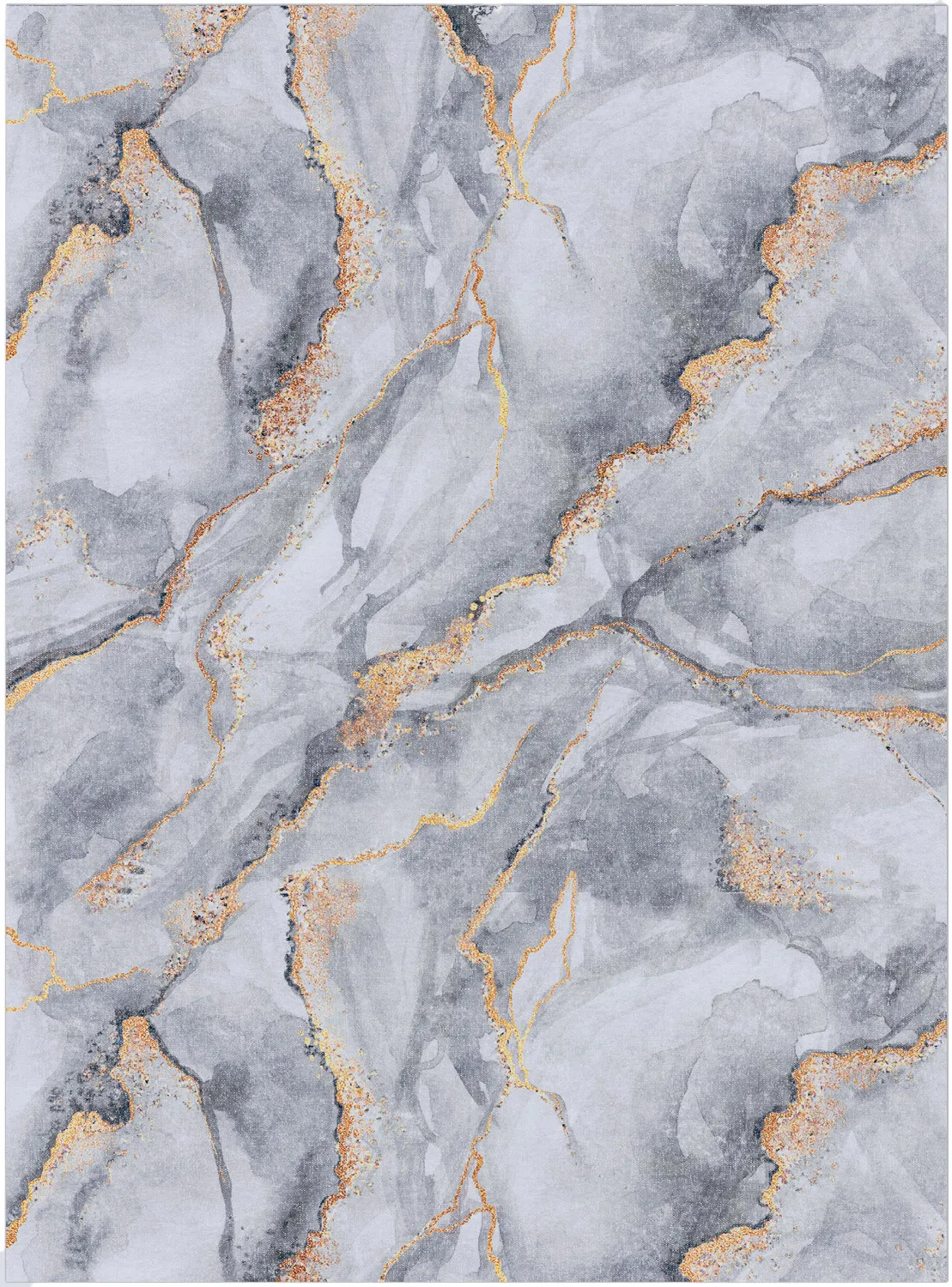 Koberec Wilton - Genova (šedá/biela/zlatá)