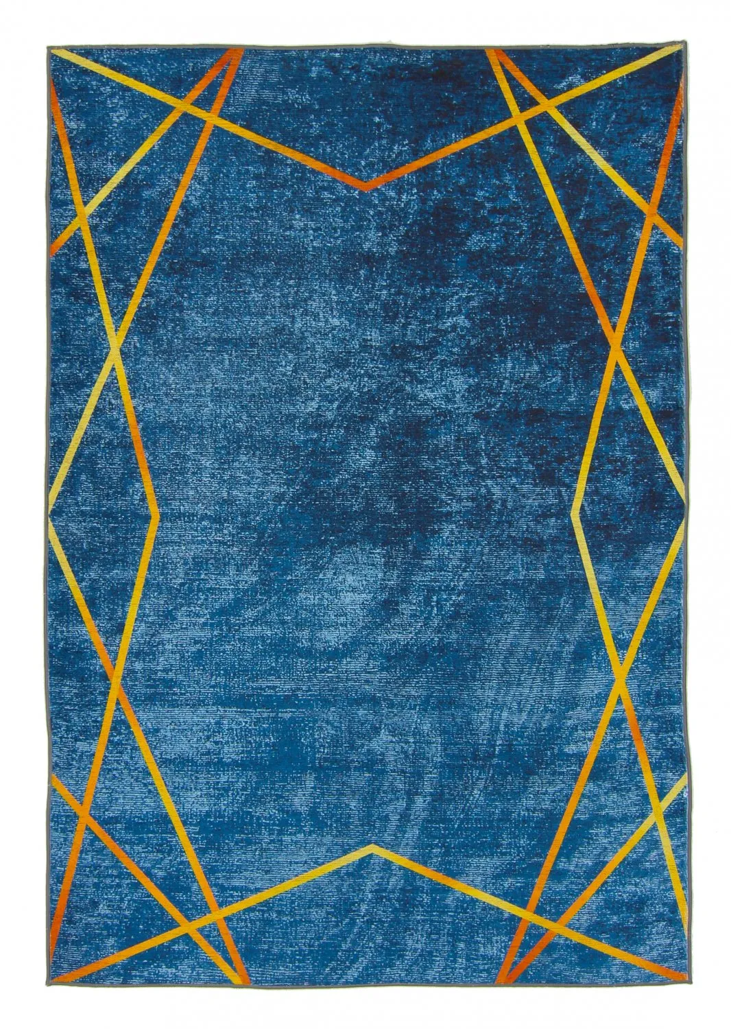 Koberec Wilton - Zaros (modrý/zlatý)