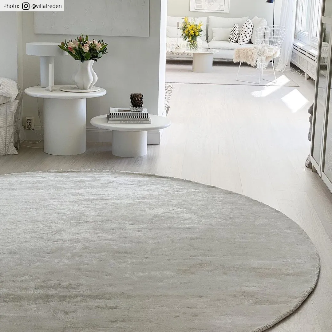 Kruhový koberec - Jodhpur Špeciálna Luxusná Edícia (offwhite)