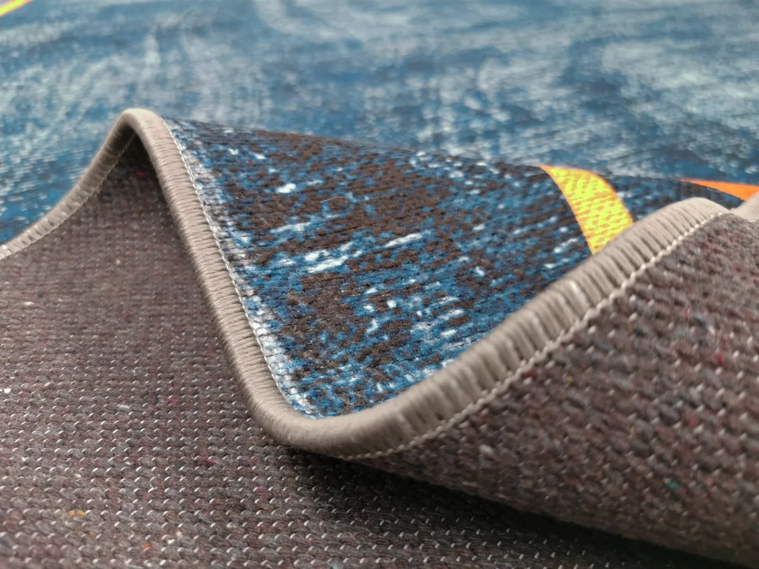 Koberec Wilton - Zaros (modrý/zlatý)