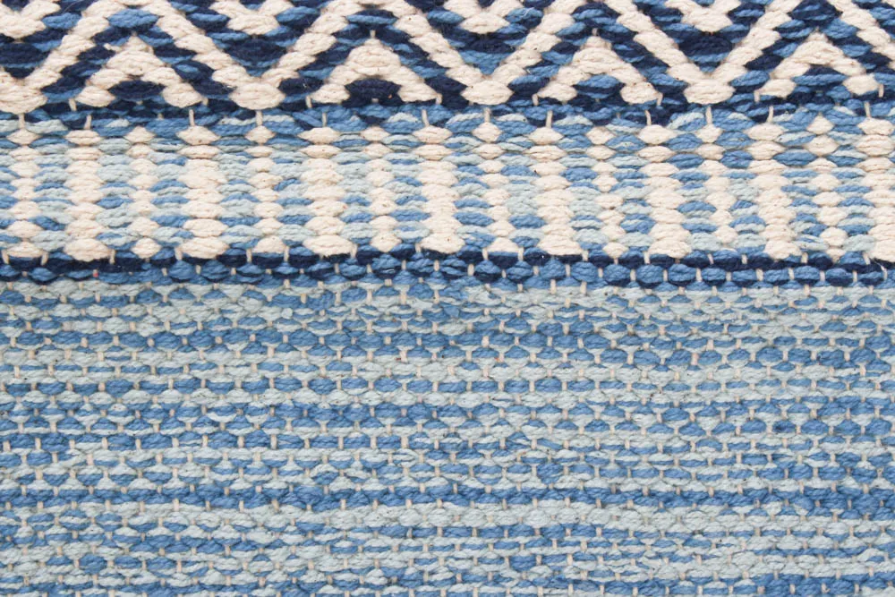 Koberec z kusov - Rakytník (modrý)