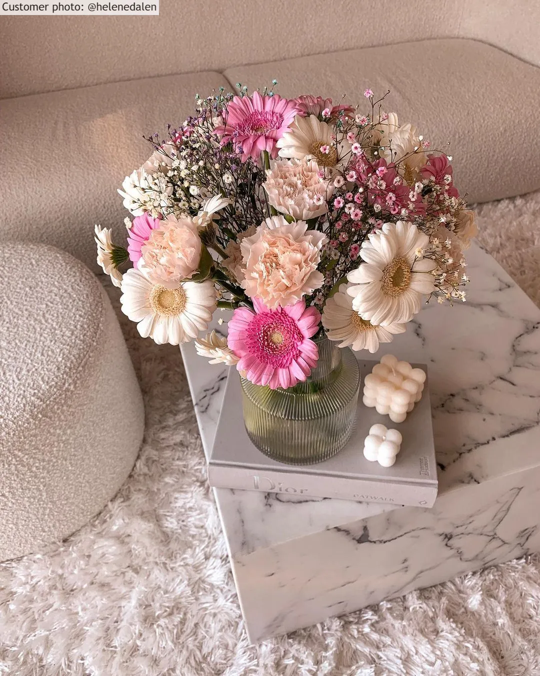 Koberce s dlhým vlasom - Janjira (biela)