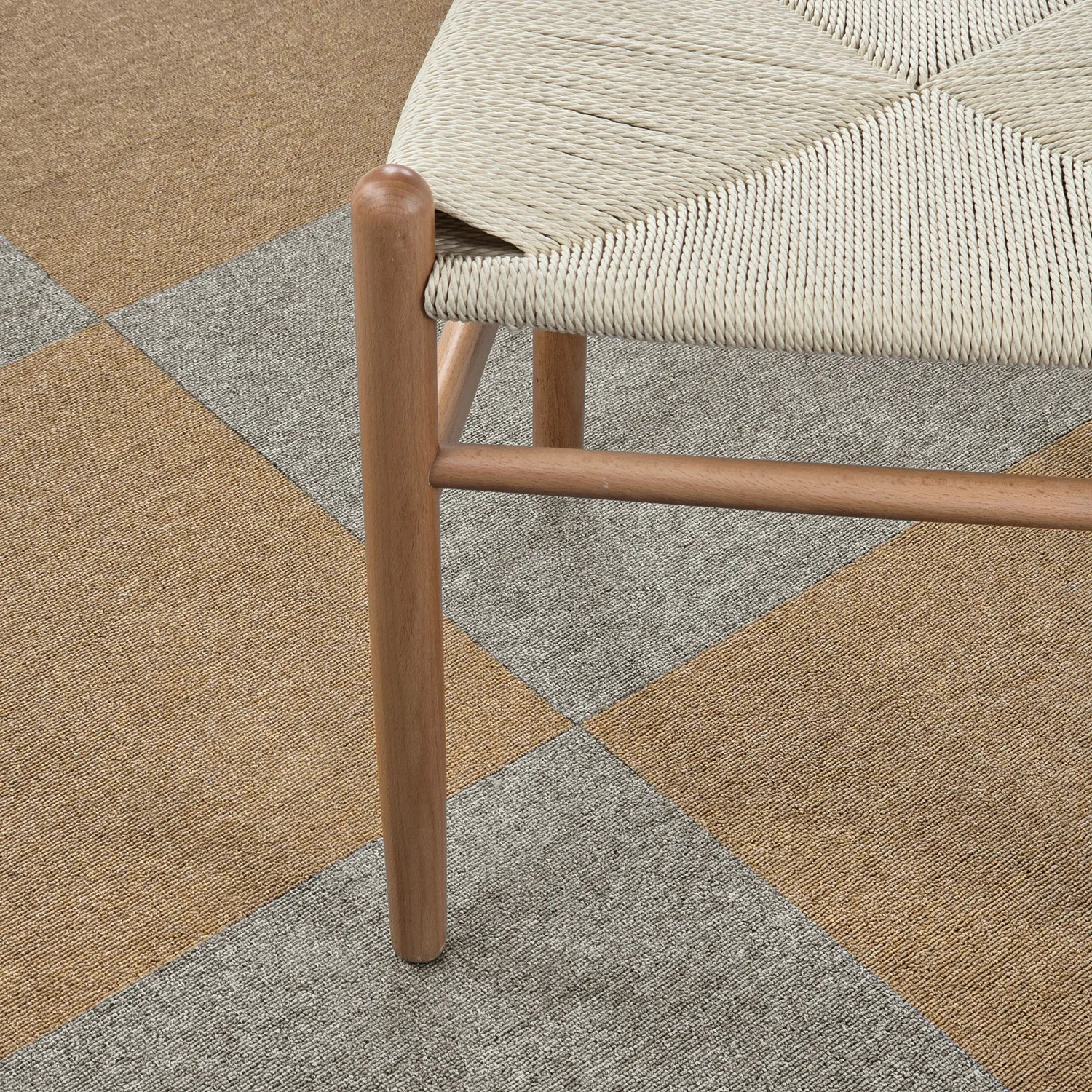 Koberec - Almeria Textilné dlaždice 24 ks (béžový)