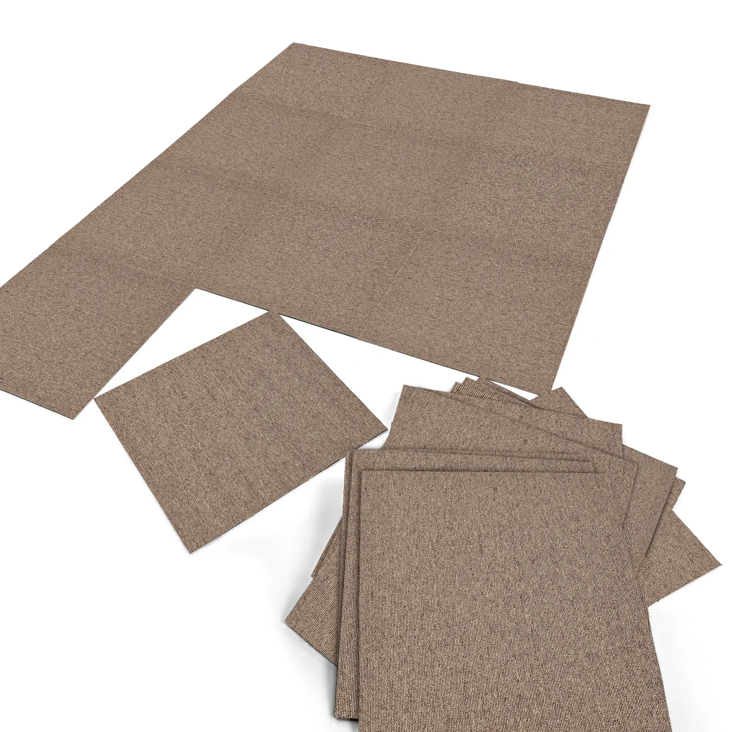 Koberec - Almeria Textilné dlaždice 24 ks (hnedý)