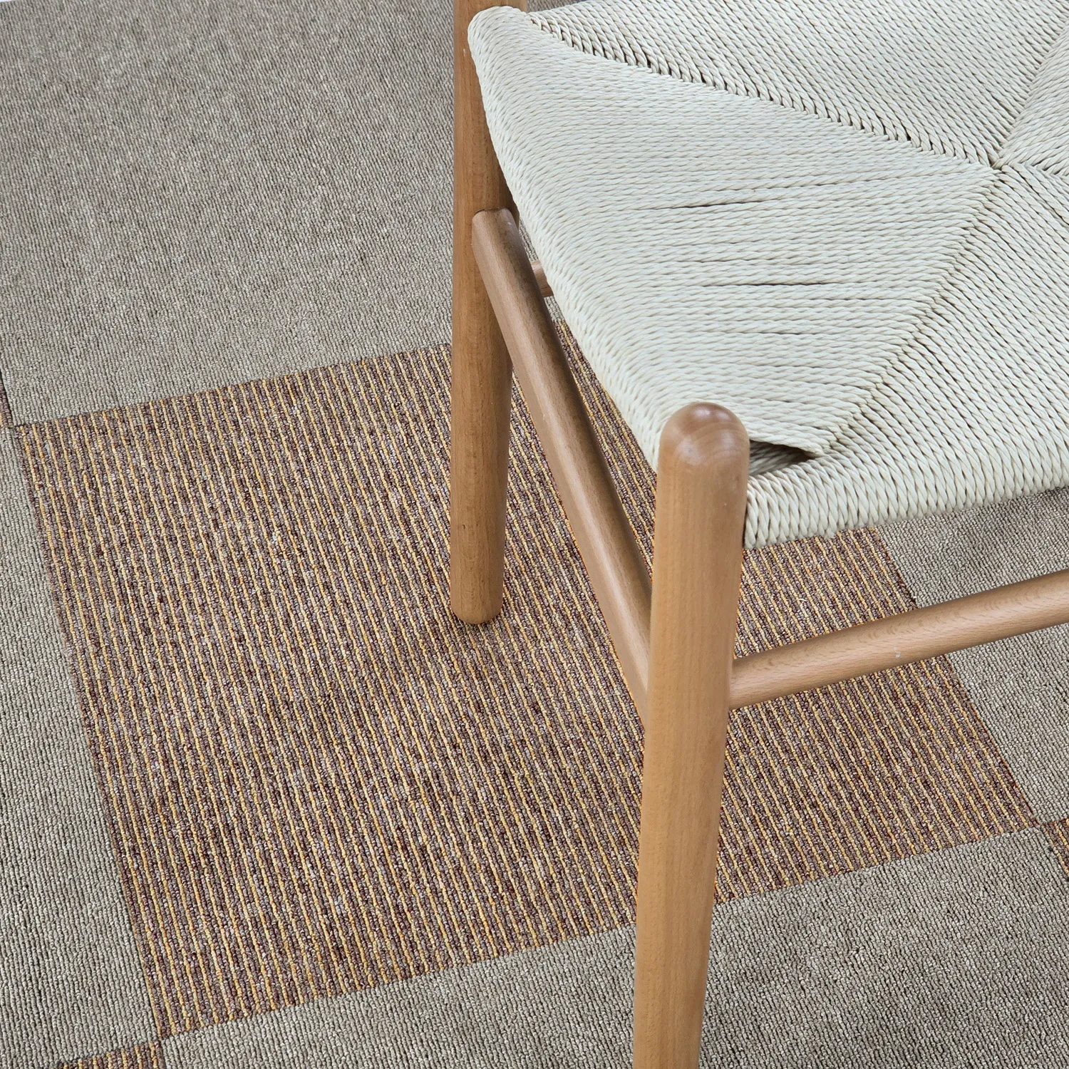 Koberec - Almeria Textilné dlaždice 24 ks (šedý)