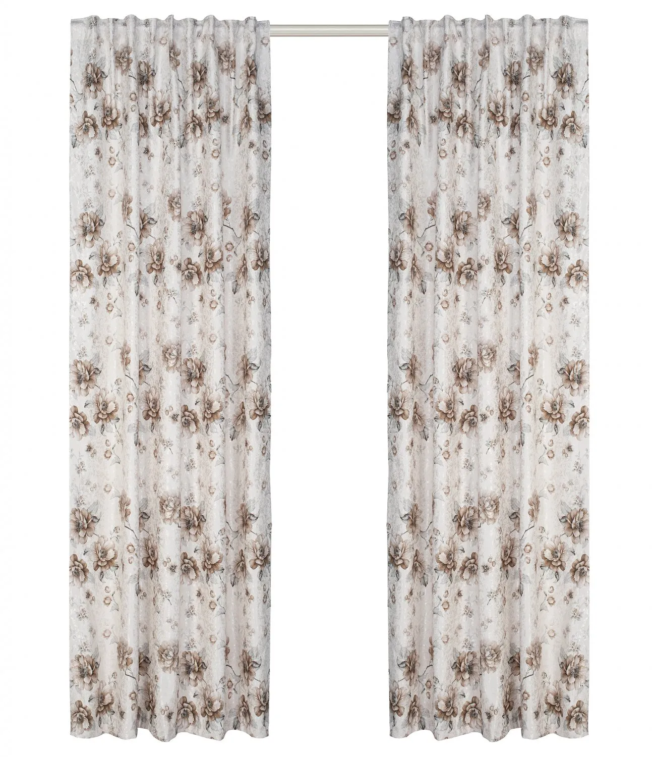 Záclona - Kvet (béžová)