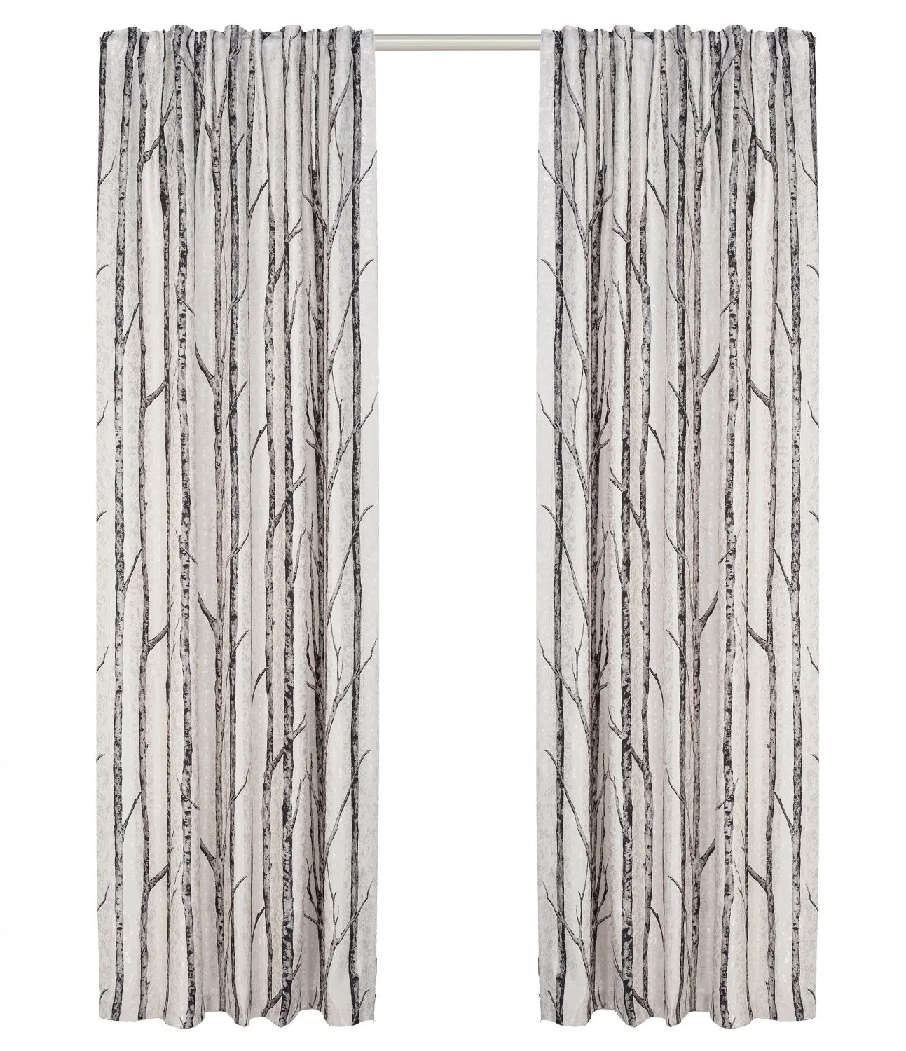 Záclona - Maya (čierna/biela)