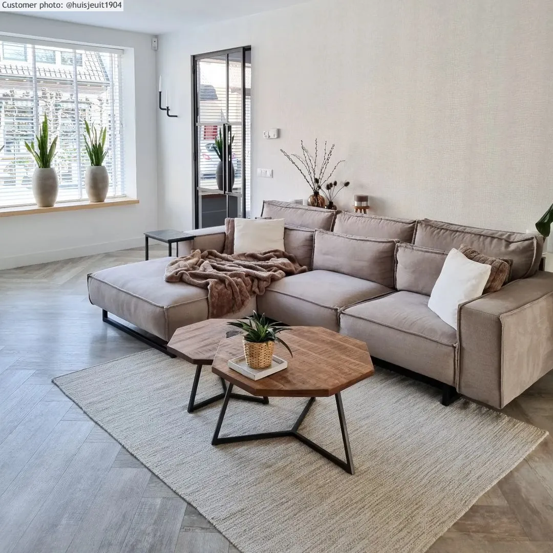 Vlnený koberec - Dhurry (prírodný)