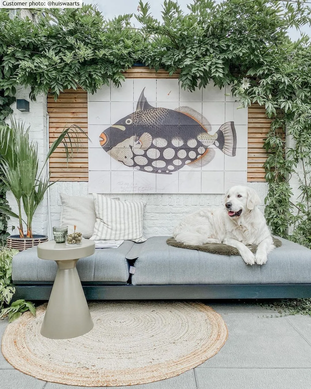 Kruhové koberce - Pletenina (juta)