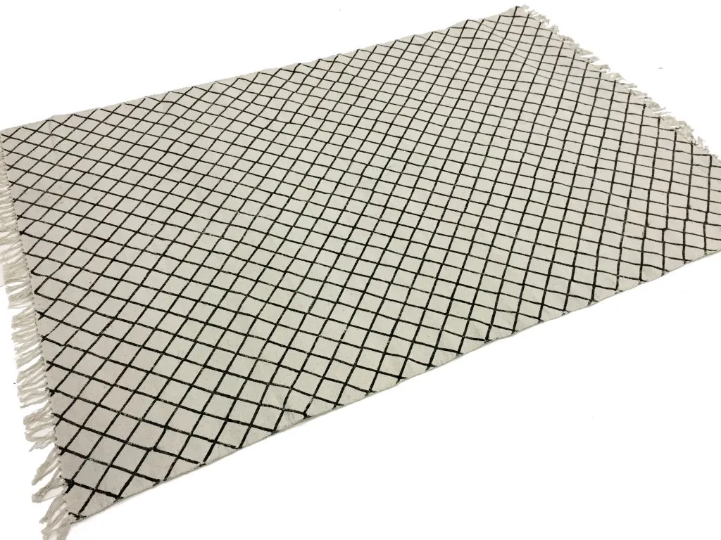 Trasmatta - Agadir (svart/vit)