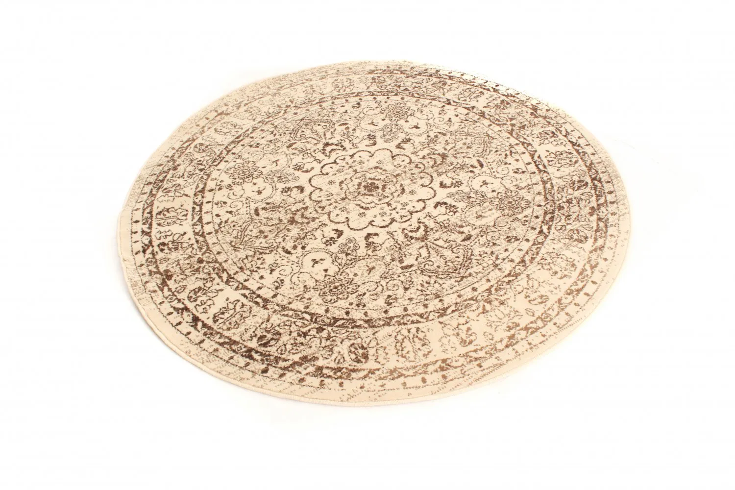 Kruhový koberec - Peking Noble (biely)