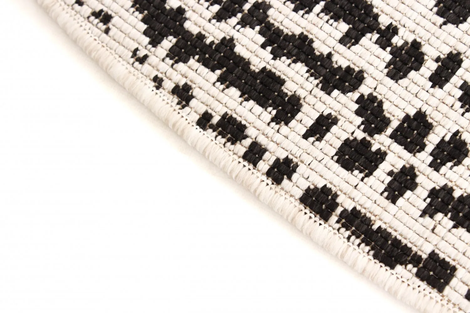 Kruhový koberec - Brussels Swirl (čierny)