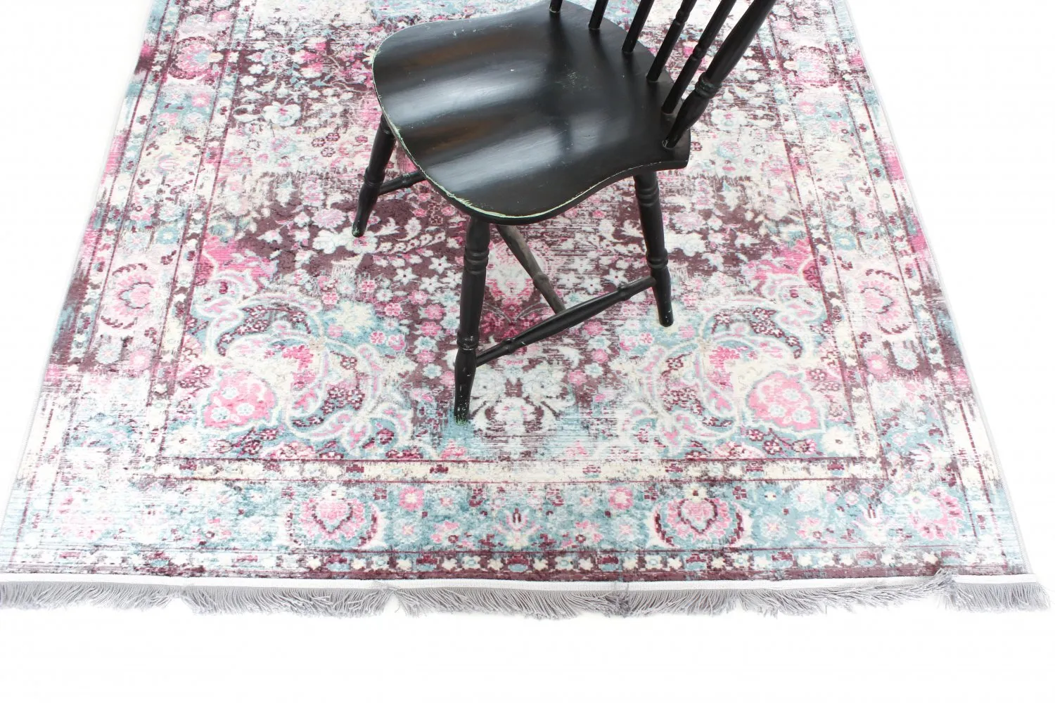 Kruhový koberec - Jedaida (ružový/multicolor)