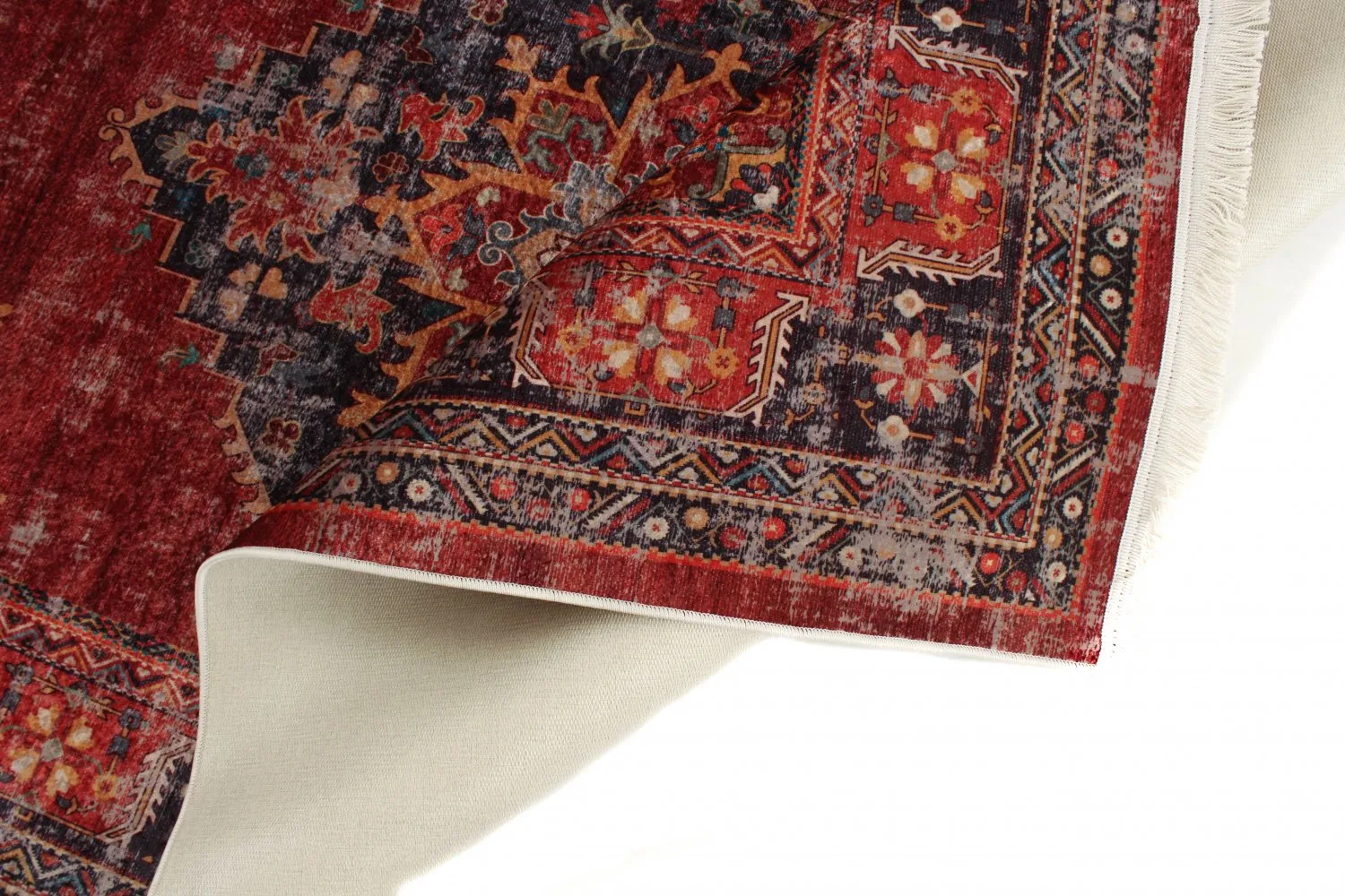 Koberec Wilton - Soussi (červený/multicolor)