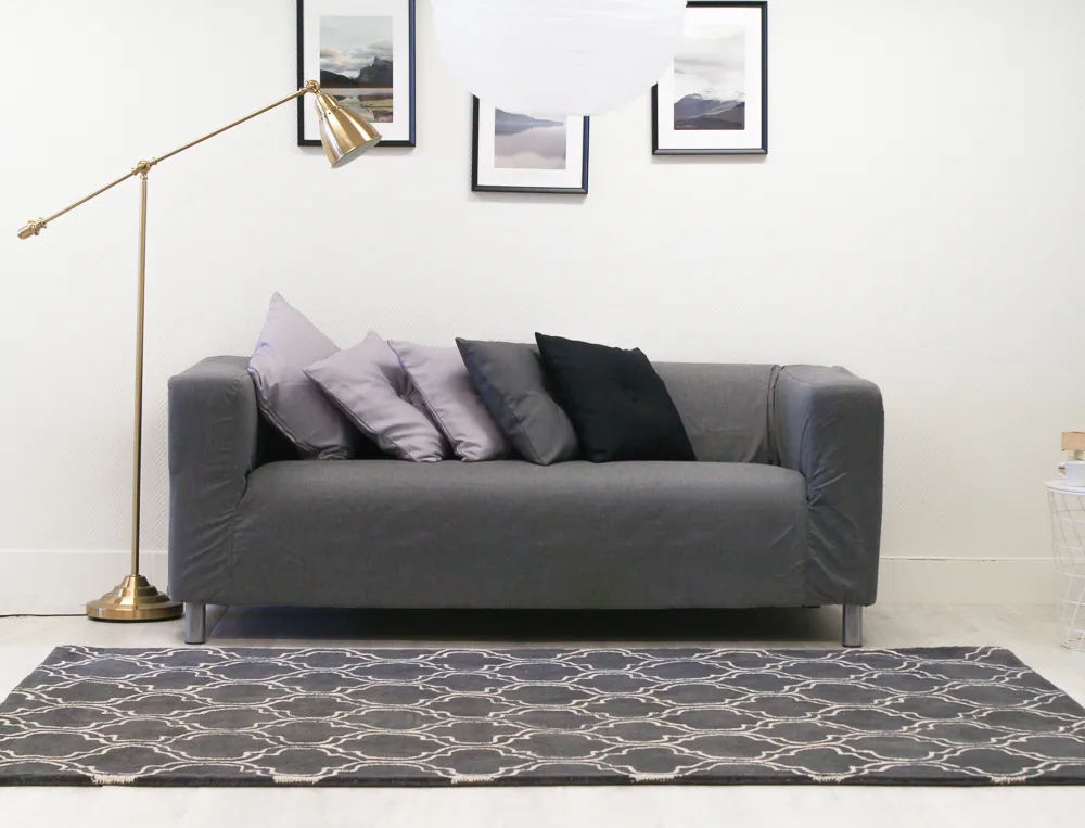 Koberec z vlny - Korinth (tmavo šedá)