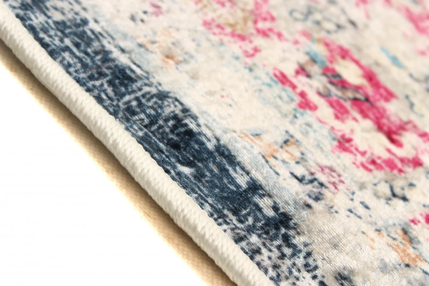 Koberec Wilton - Bouhjar (modrá/růžová/multicolor)