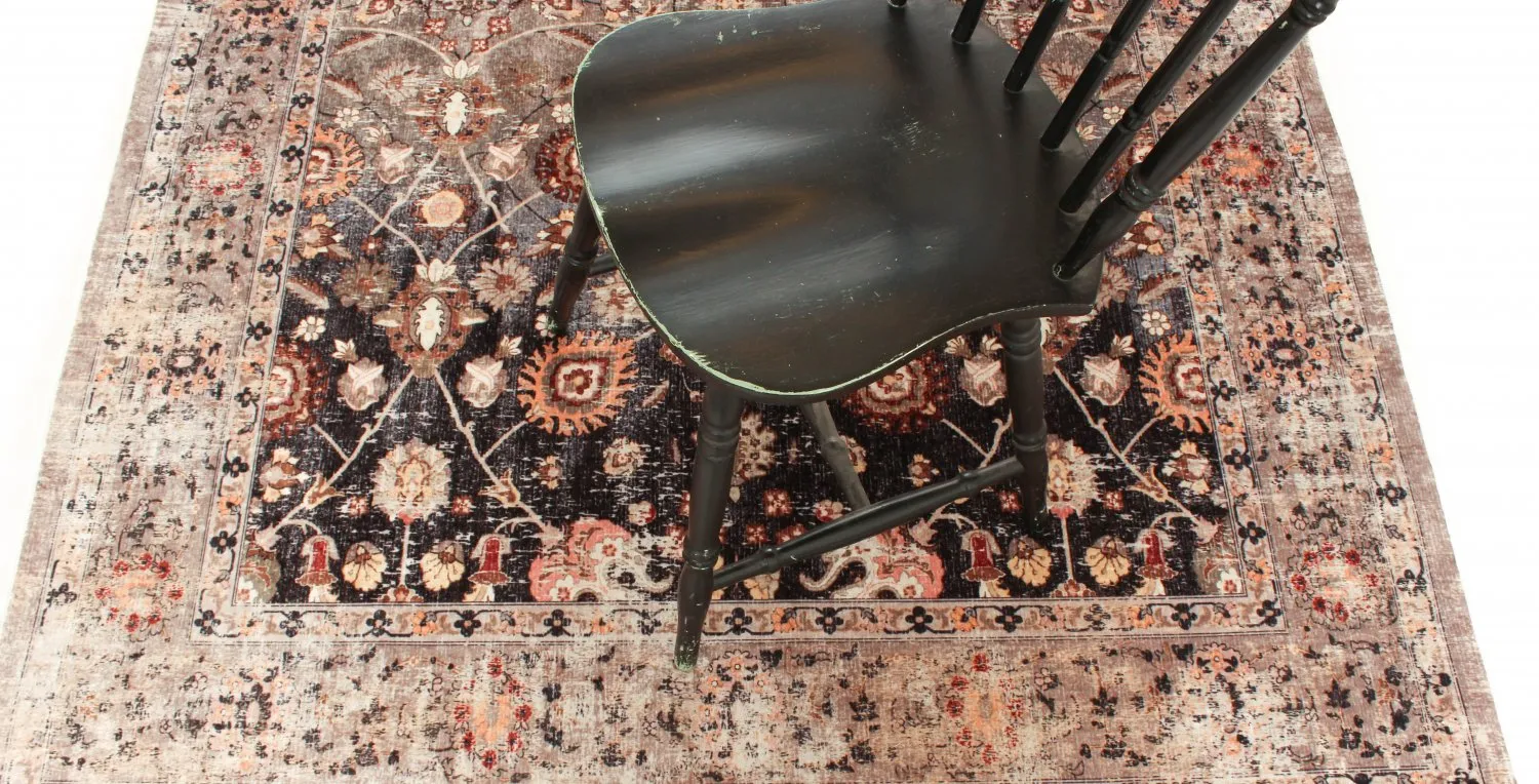 Kruhový koberec - Bouhjar (béžový/multicolor)