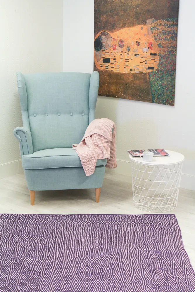 Koberec z patchworku - Marina (fialový)