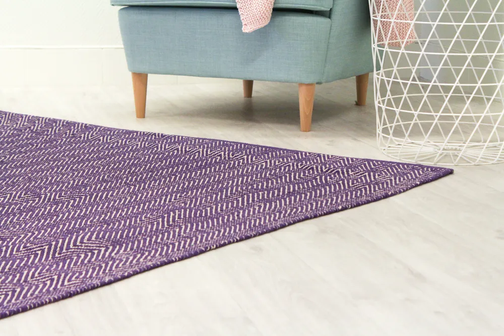 Koberec z patchworku - Marina (fialový)