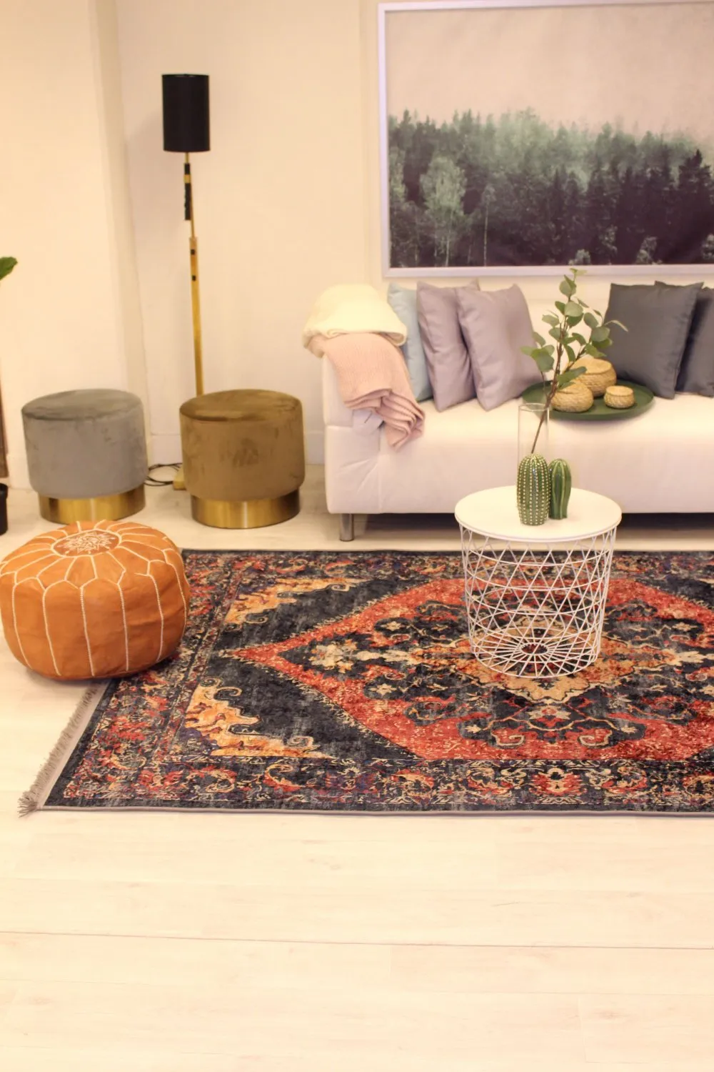 Kruhový koberec - Tabarka (viacfarebný)