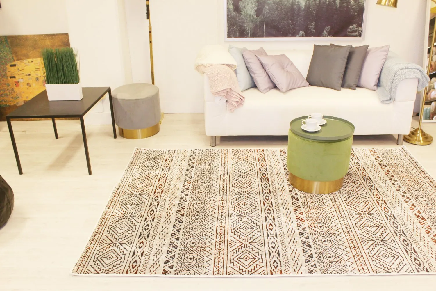 Kruhový koberec - Goulette (multicolor)