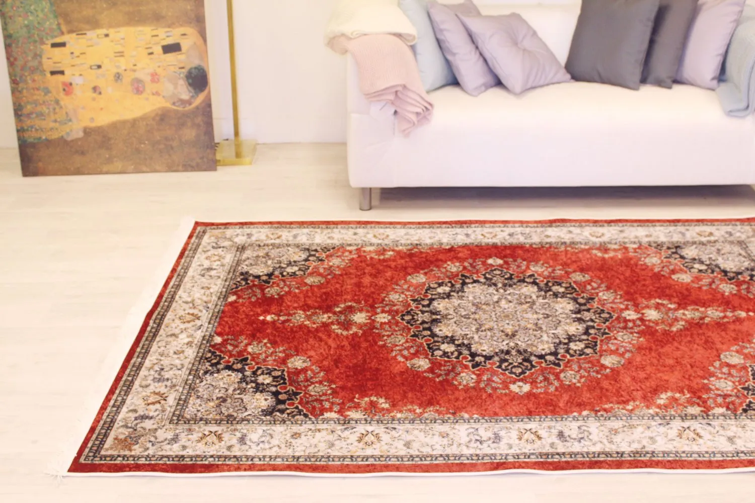 Koberec Wilton - Lice (červený/multikolórový)