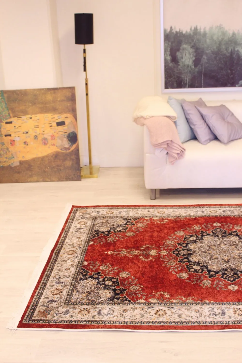 Koberec Wilton - Lice (červený/multikolórový)