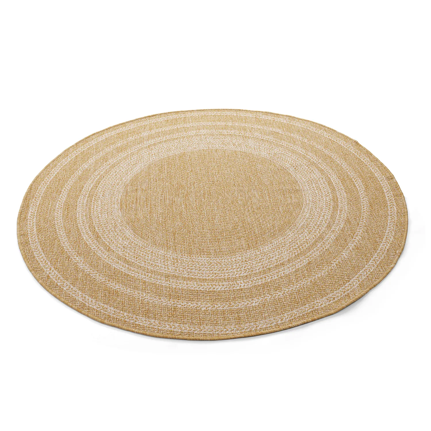 Rund matta - Indoor/Outdoor Angus (natur)