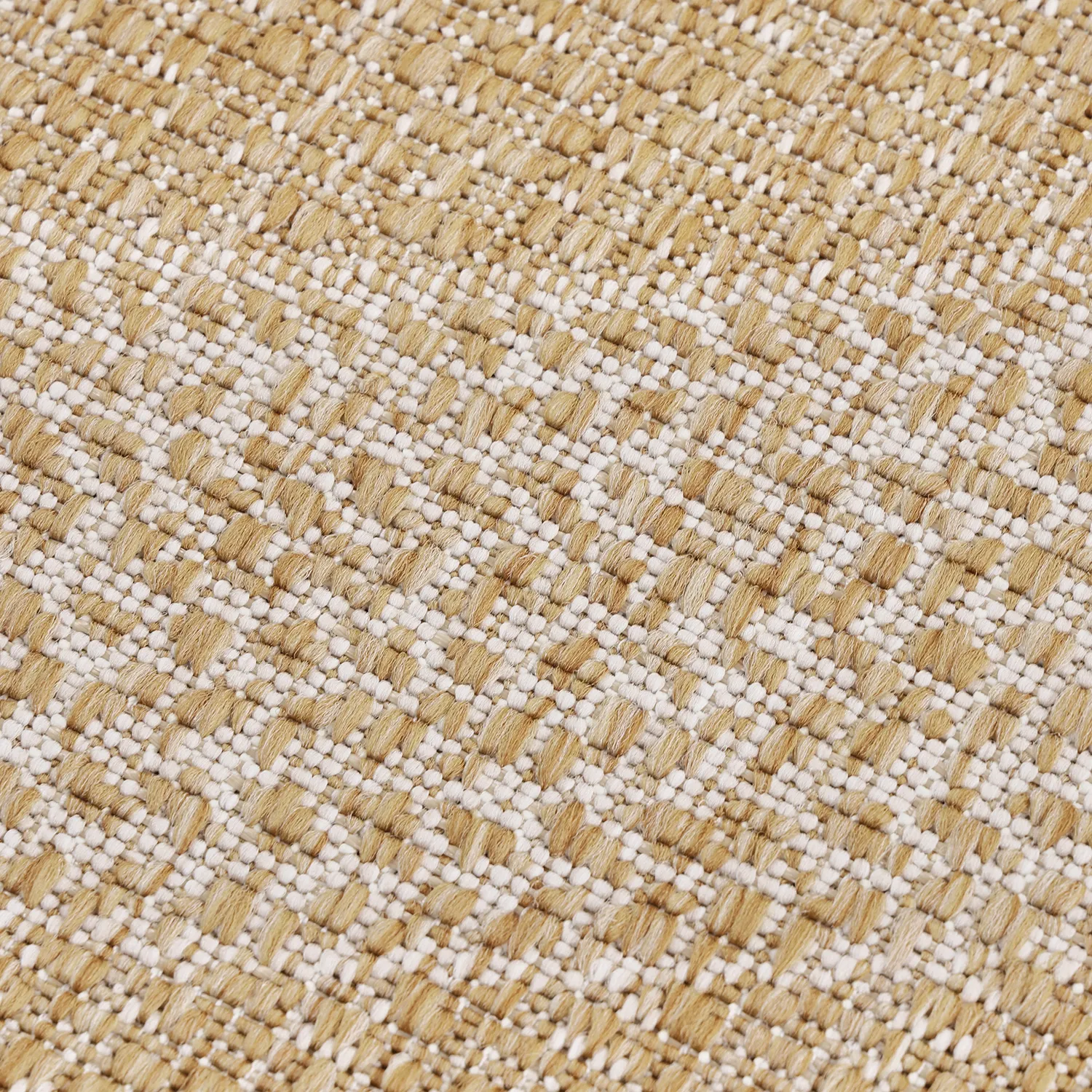 Rund matta - Indoor/Outdoor Angus (natur)