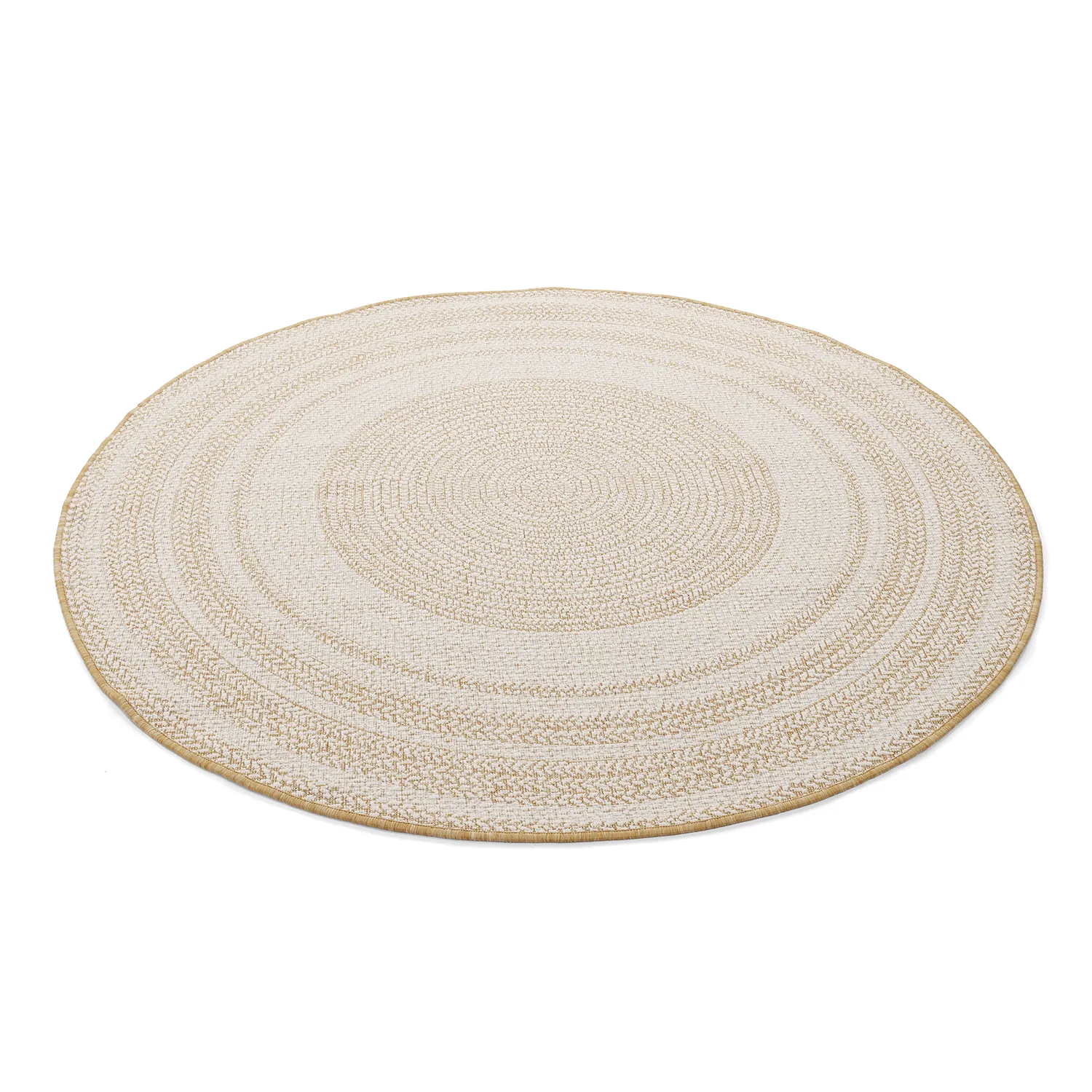 Rund matta - Indoor/Outdoor Angus (natur)