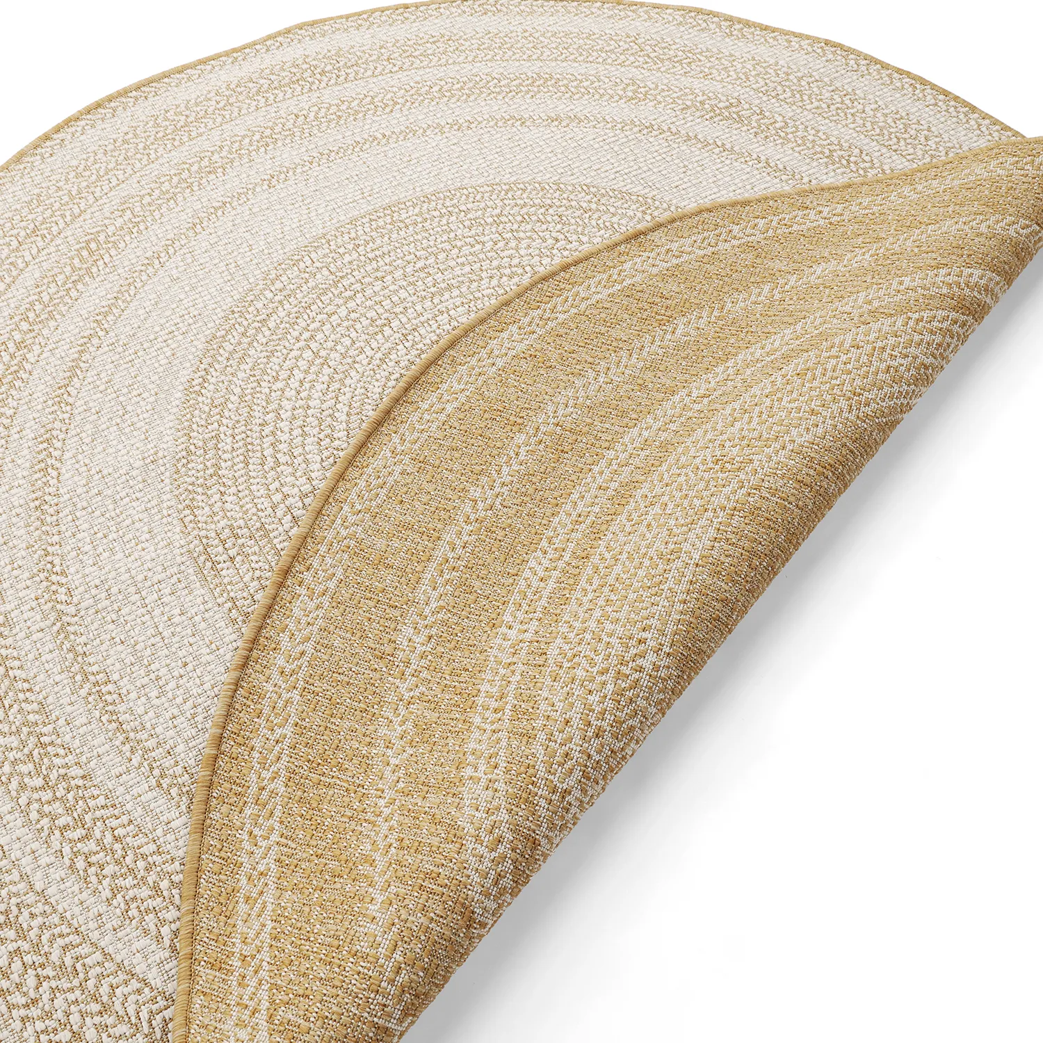 Rund matta - Indoor/Outdoor Angus (natur)