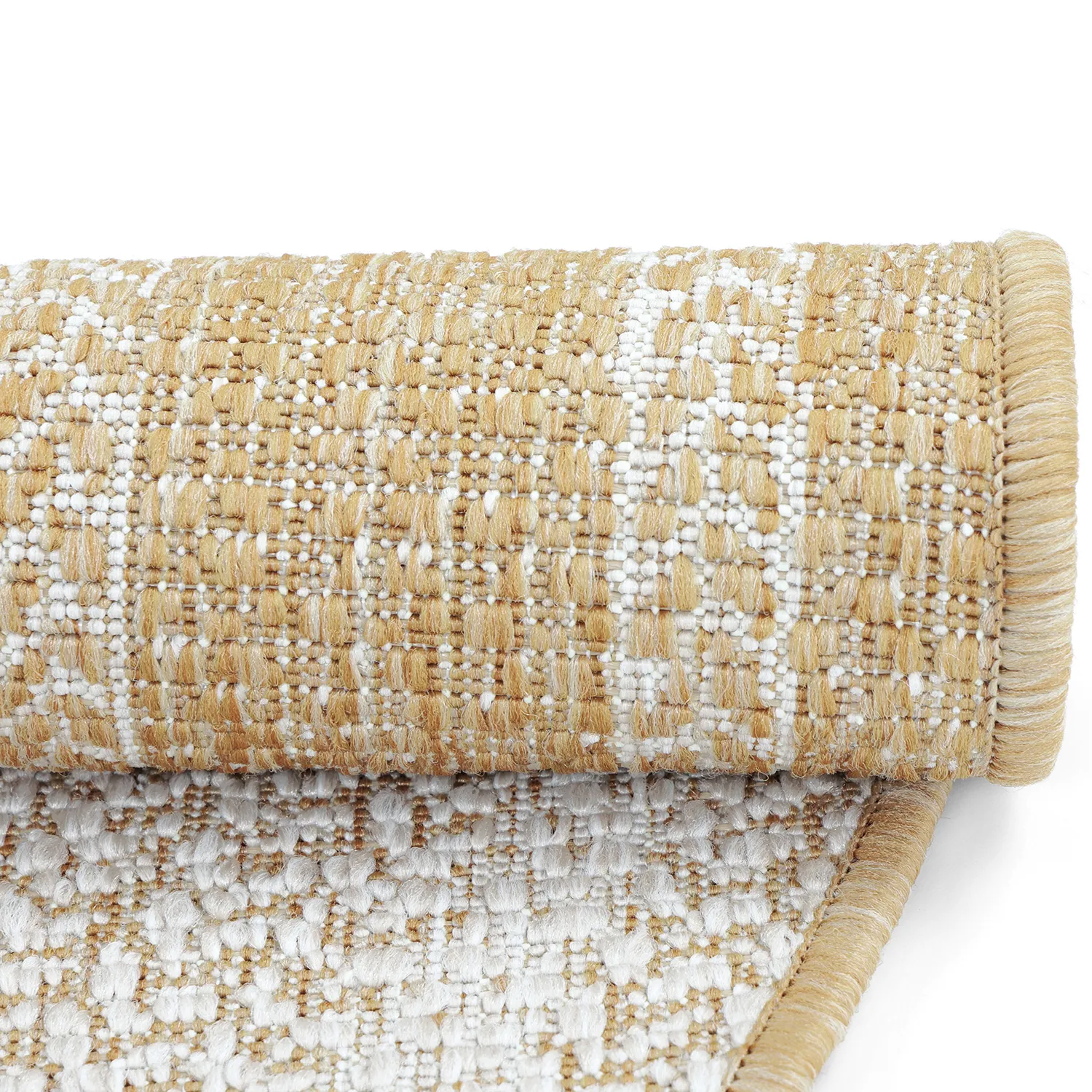 Rund matta - Indoor/Outdoor Angus (natur)