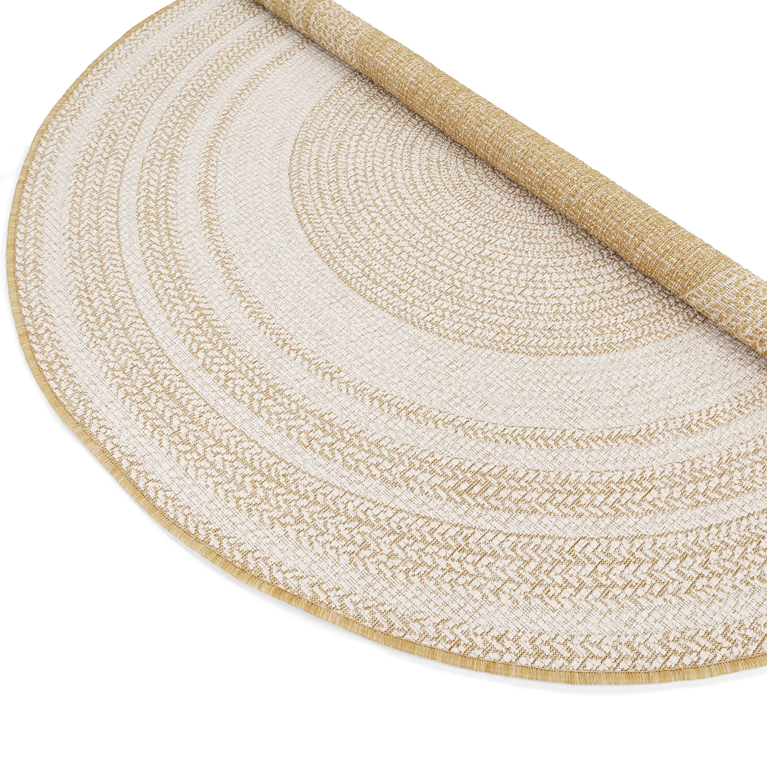 Rund matta - Indoor/Outdoor Angus (natur)