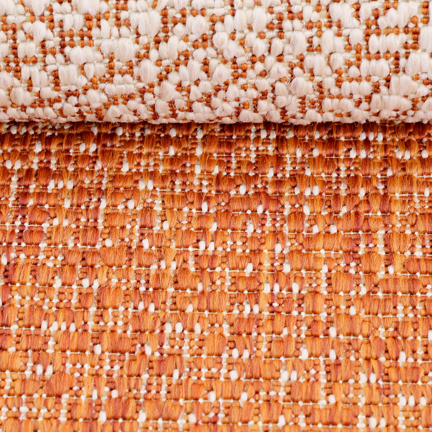 Rund matta - Indoor/Outdoor Angus (röd)